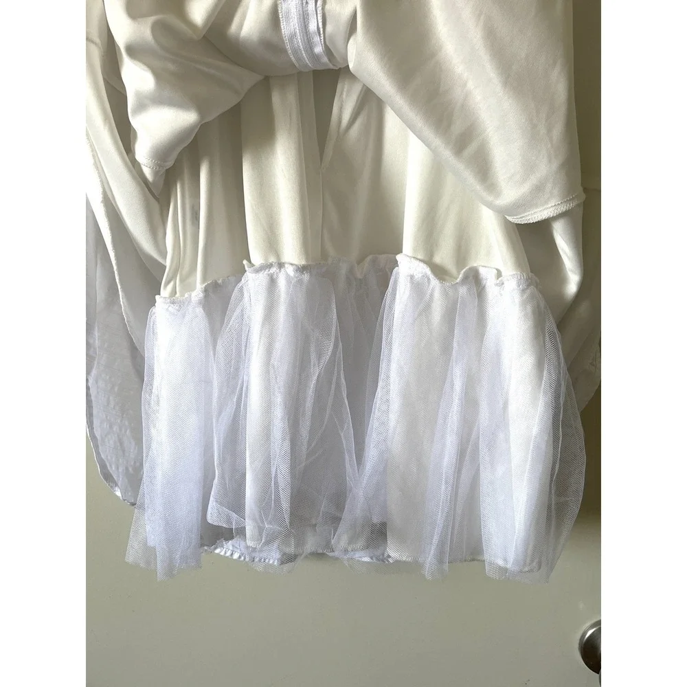 Charlotte Russe Womens Y2K Coquette Dress Size M White Petticoat Fairy Angelcore - Picture 6 of 9